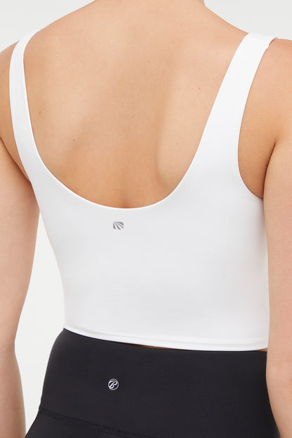 Jasmine Long Bra - White