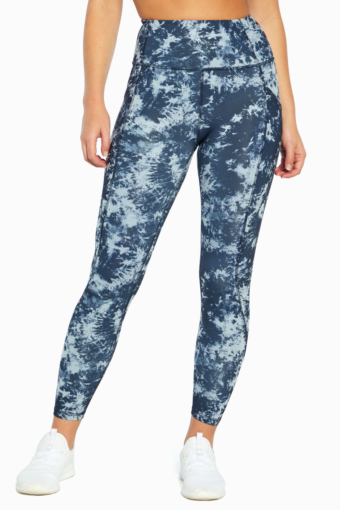 Sia Side Pocket Ankle Legging (Tie Dye Punch India Ink)