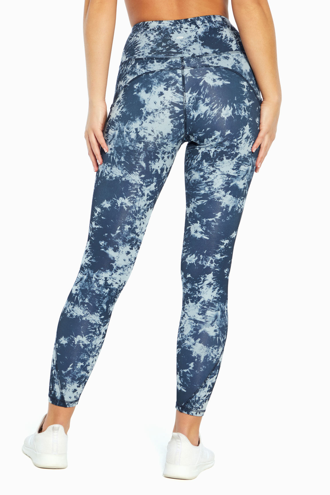 Sia Side Pocket Ankle Legging (Tie Dye Punch India Ink)