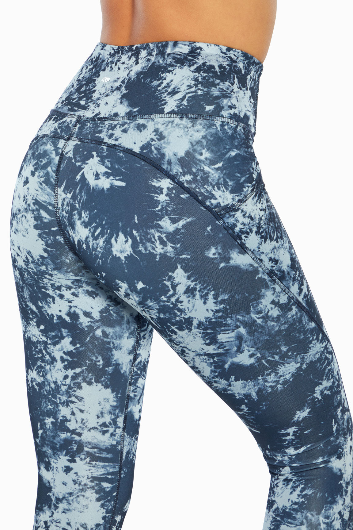 Sia Side Pocket Ankle Legging (Tie Dye Punch India Ink)