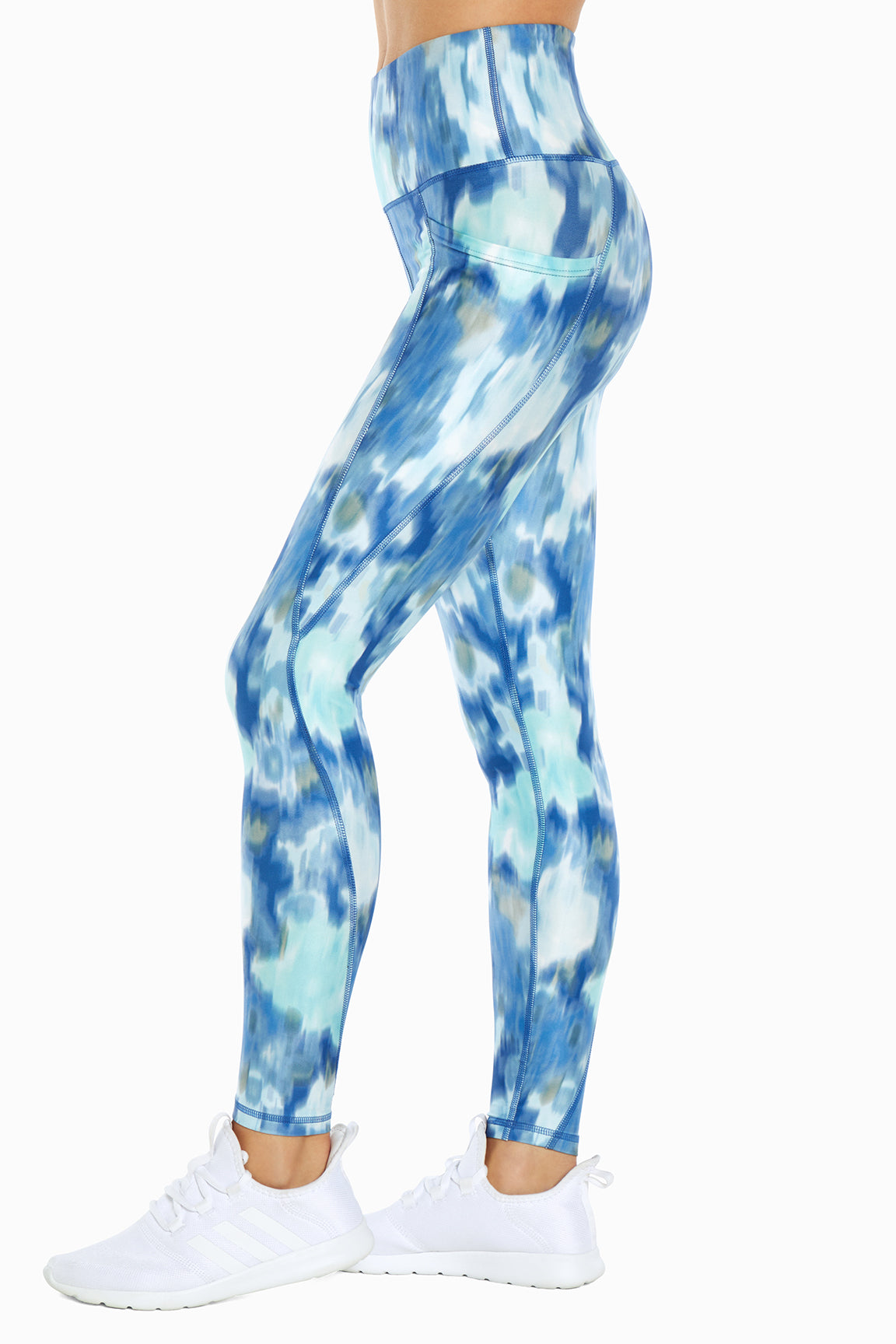 Terry Legging (Surf The Web Ikat Flora)