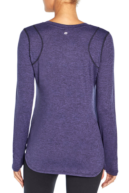 Victoria Tee (Heather Navy Blue)