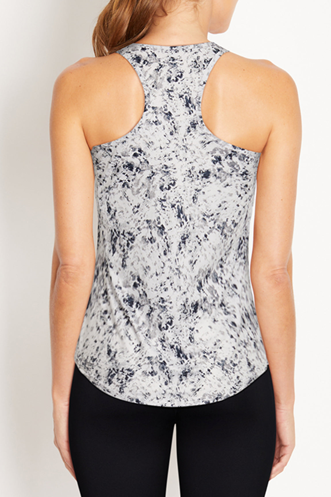 Liz Tank (Black Speckle Tie Dye)