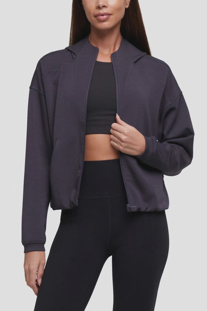 Adelaide Full Zip Hoodie - Phantom