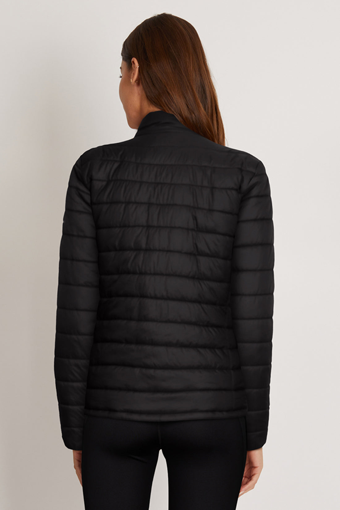 Long Sleeve Puffer Jacket (Black)
