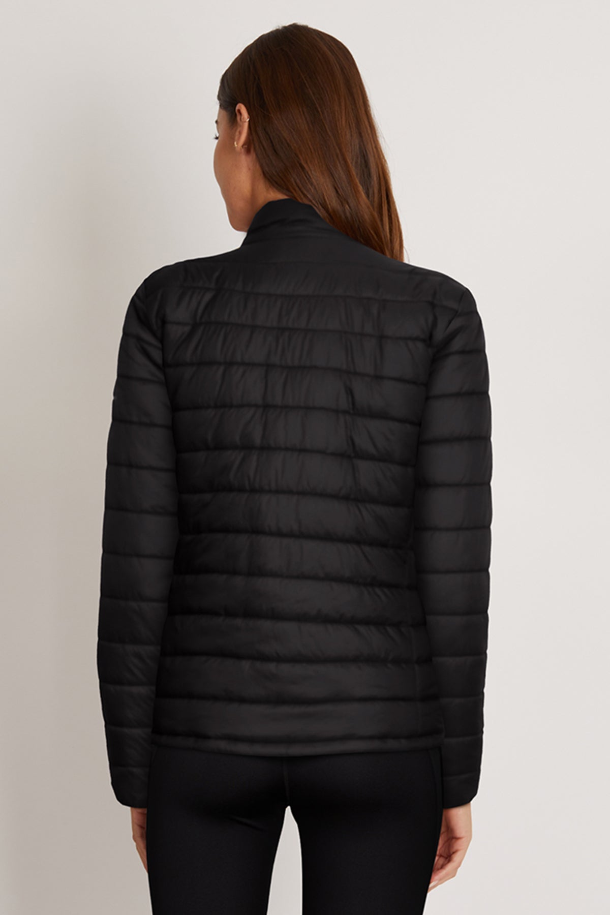 Long Sleeve Puffer Jacket (Black)