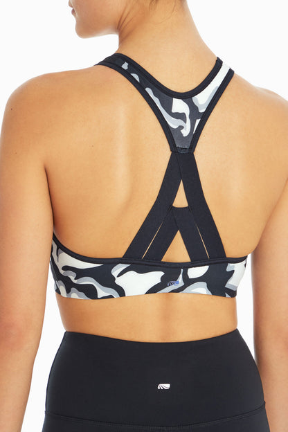 Emilie Sport Bra (Black Jagged Edge)