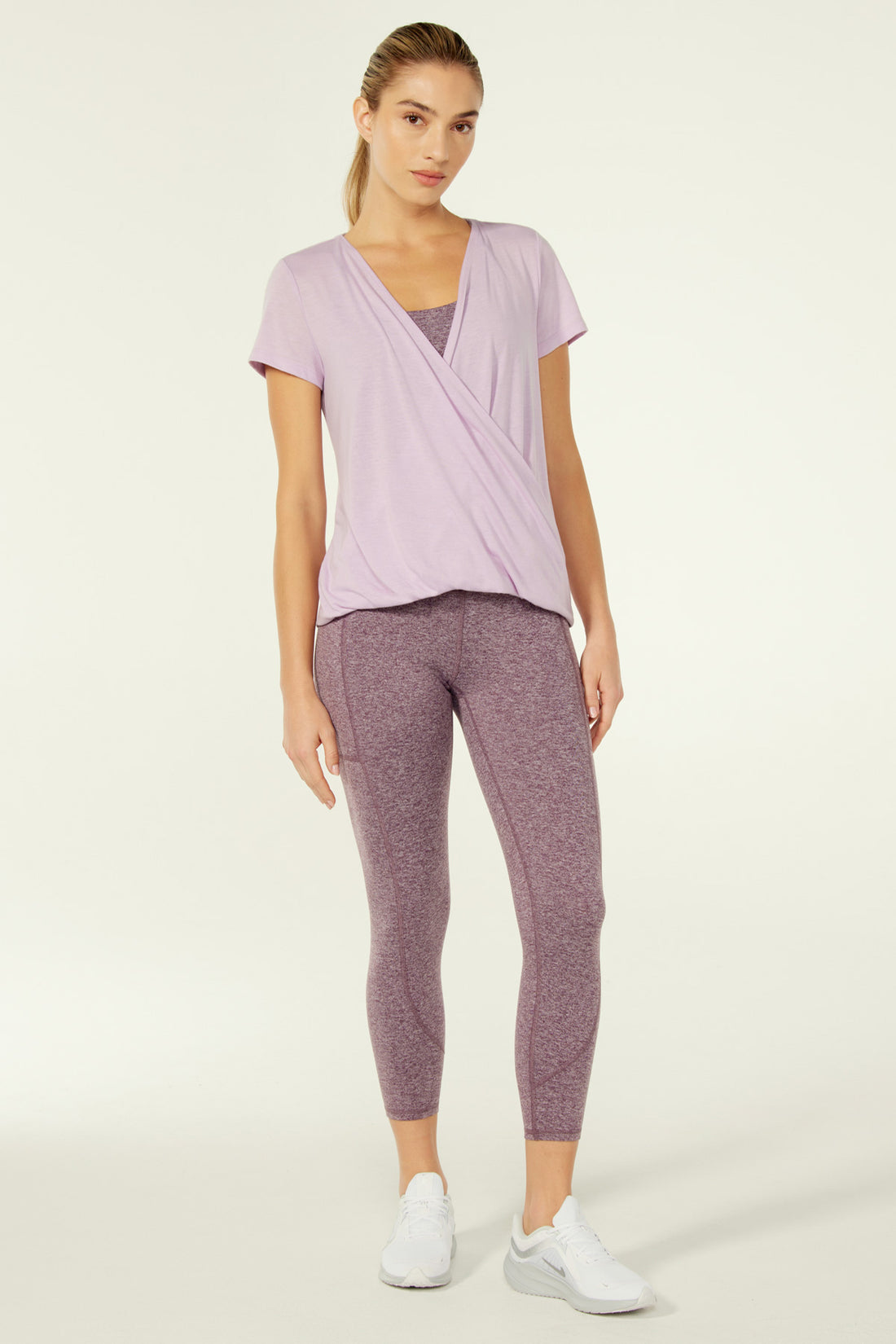 Angie Wrap Short Sleeve (Lavender Frost)