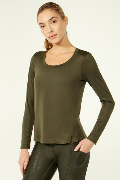 Ella Long Sleeve Top (Rosin)