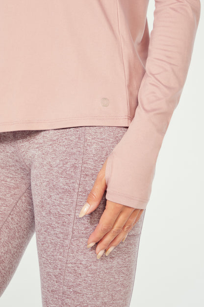Breathe Twist Long Sleeve (Woodrose)