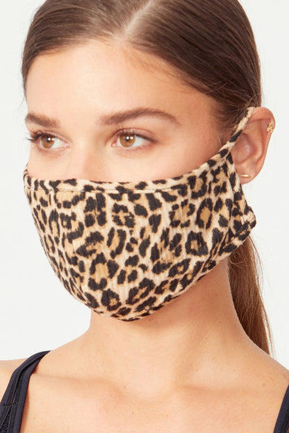 Ellie 2 Pack Masks (Neon Pink/ Leopard)