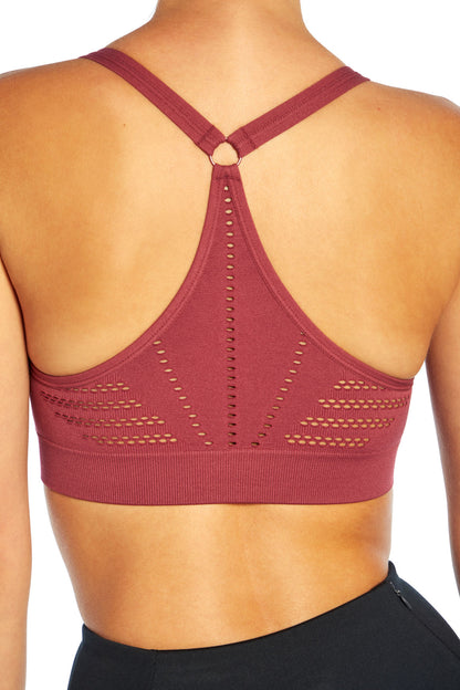 Kira Seamless Sport Bra (Hawthorn Rose)