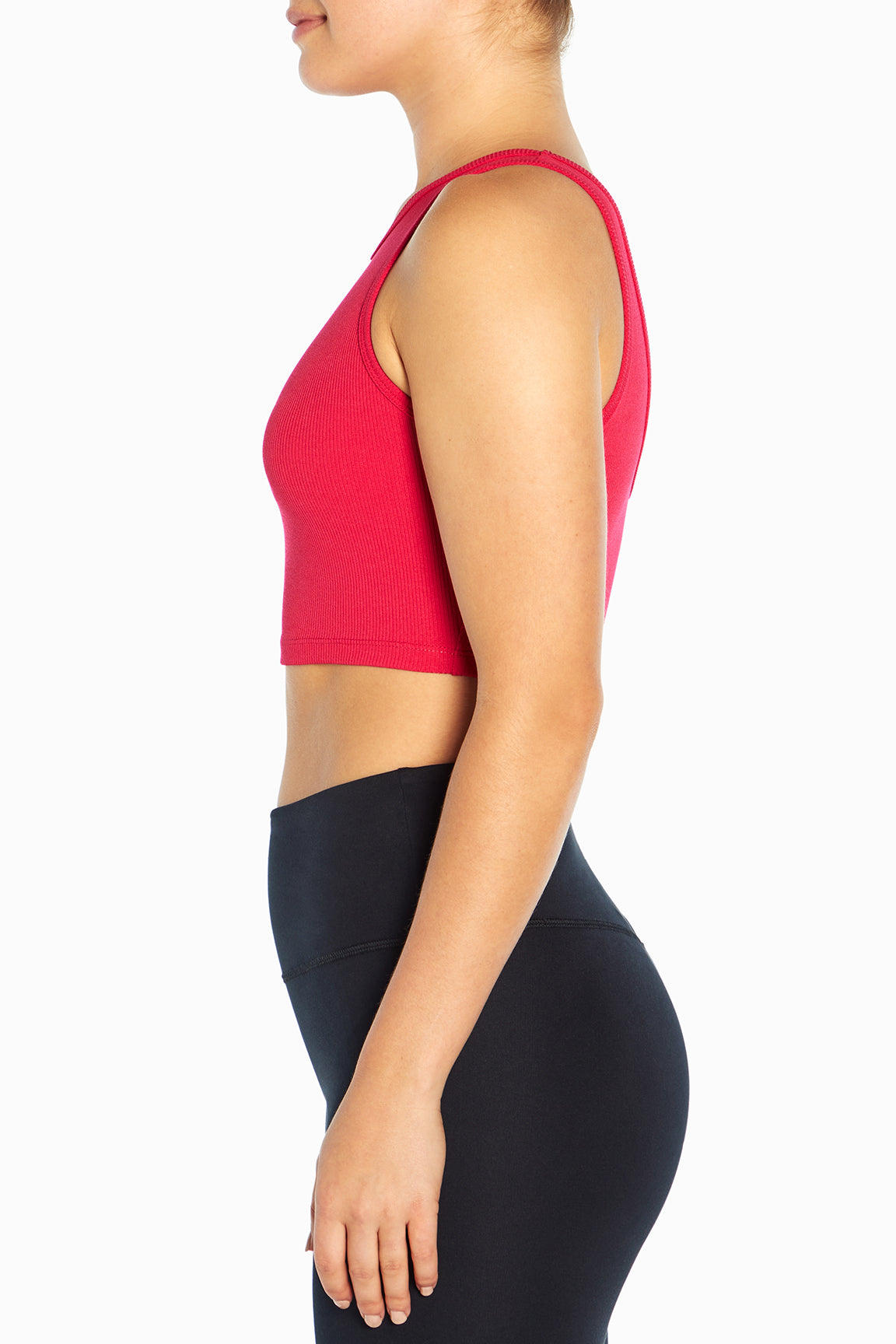 Resist Crop Tank (Bright Rose)